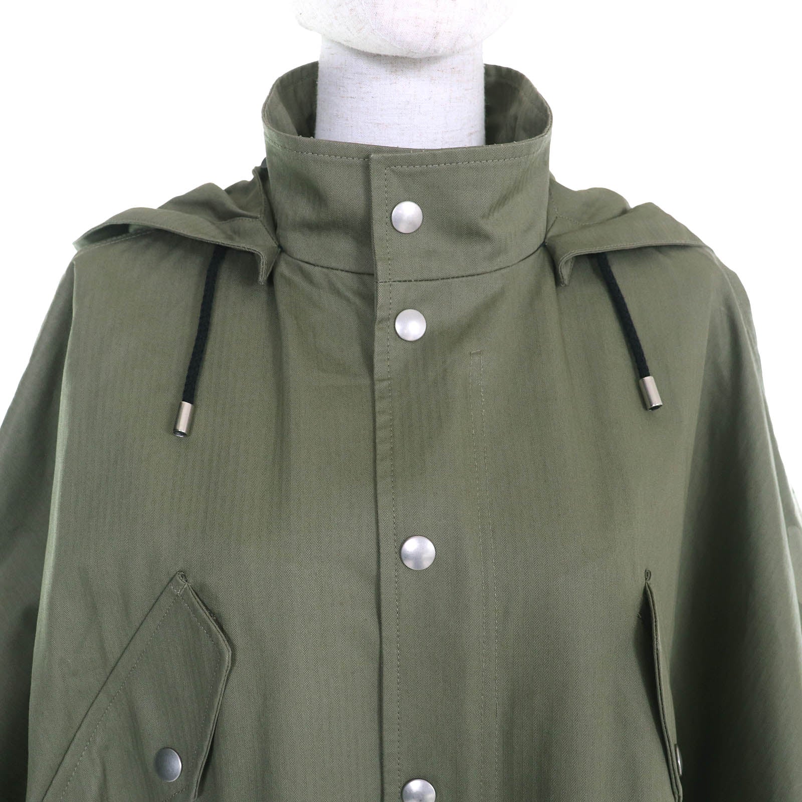 Christian Dior Bee Embroidered Military Cape Coat