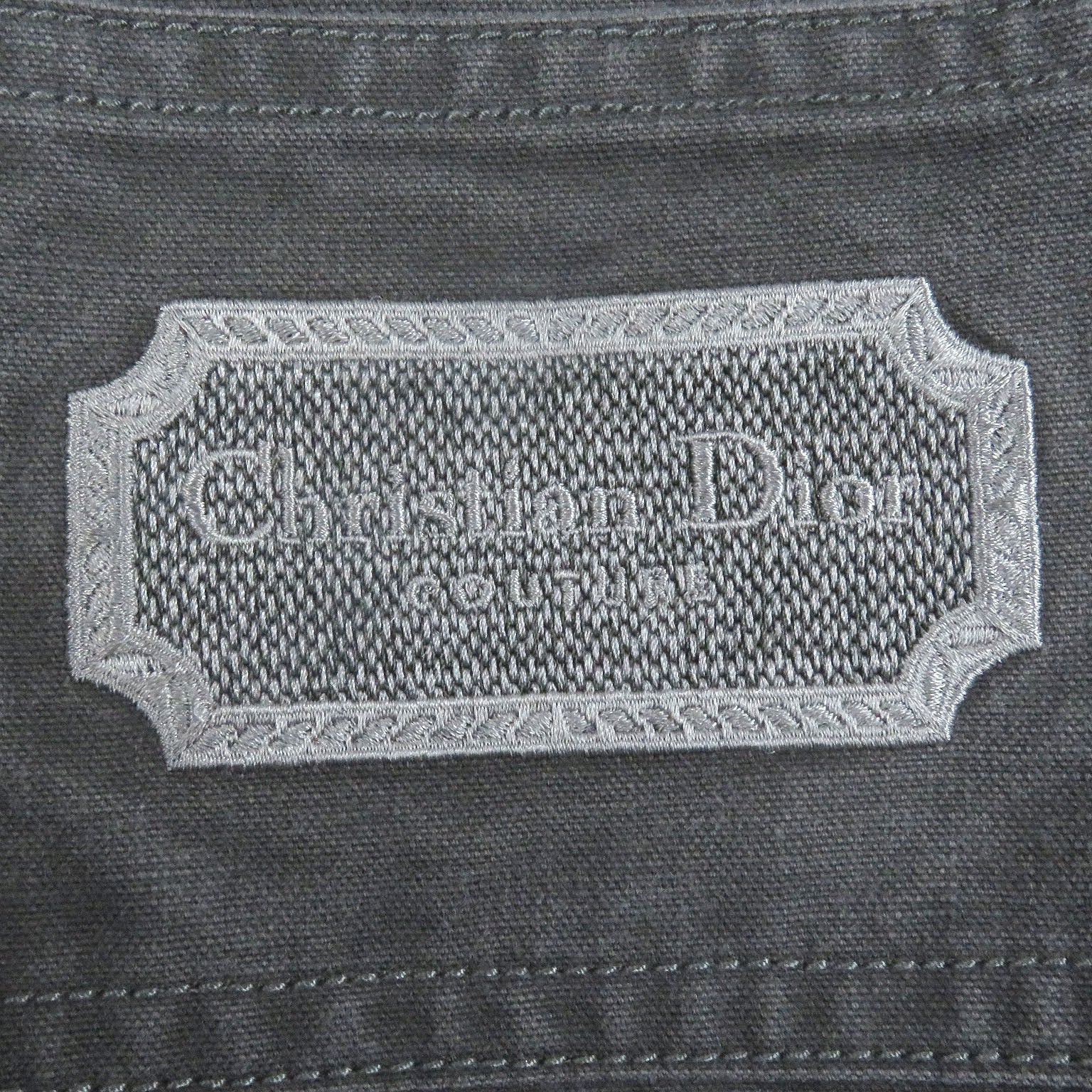 Dior Couture logo patch Long Sleeve Shirt