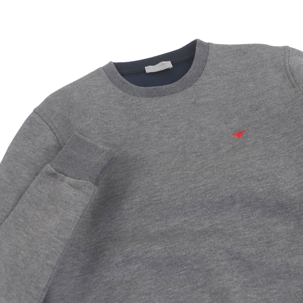 Dior HOMME Bee Embroidered Crew Neck Sweatshirt