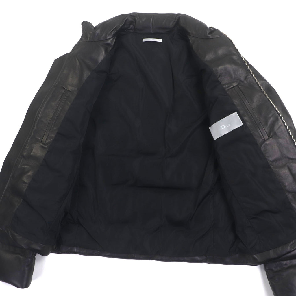 Dior Down Jacket Lamb Leather Jacket