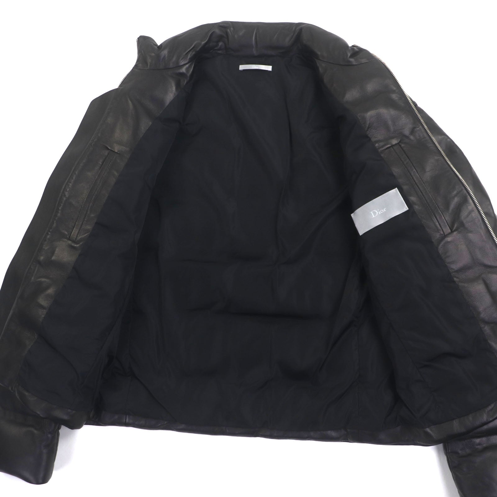 Dior Down Jacket Lamb Leather Jacket