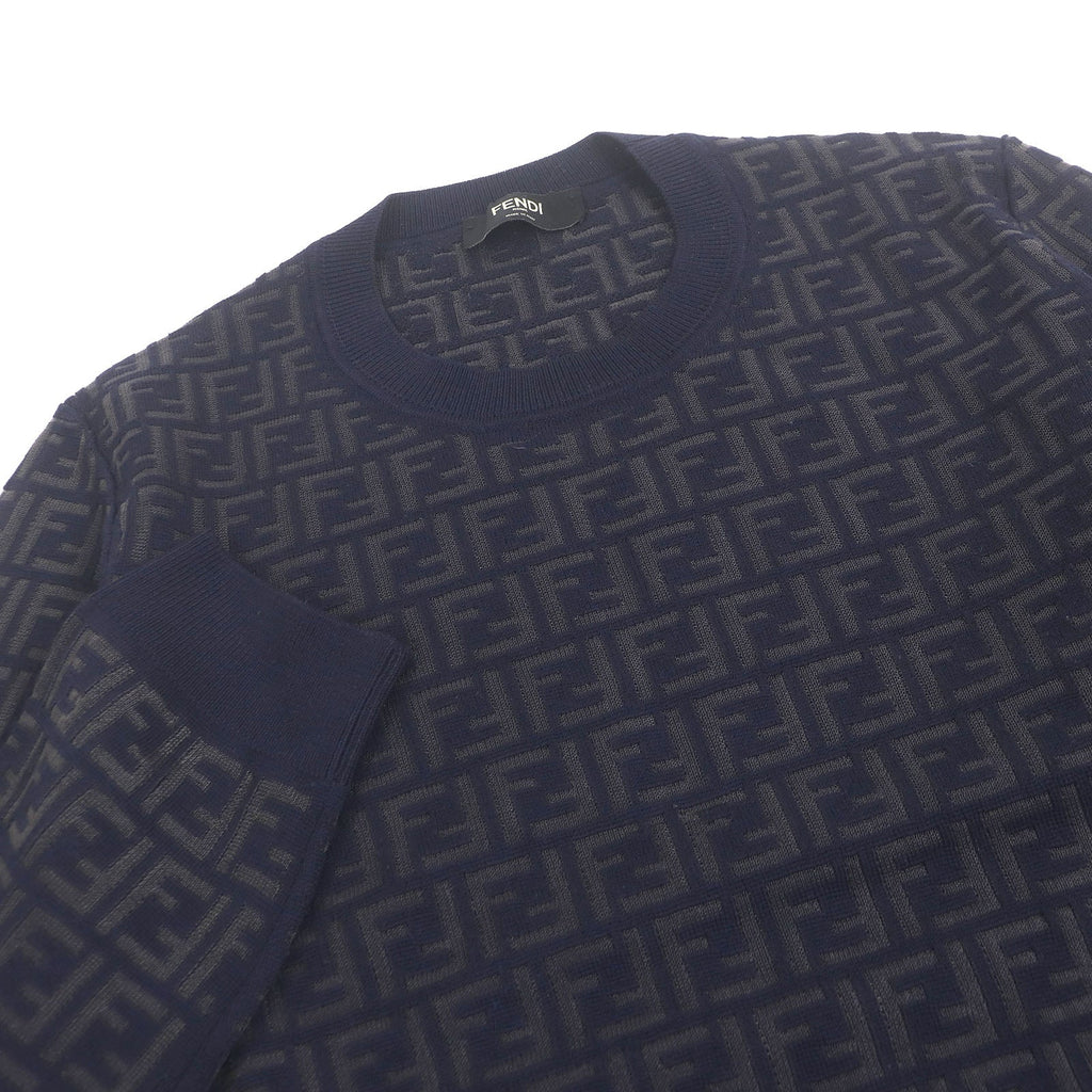 Fendi FF Logo Zucca Wool Sweater