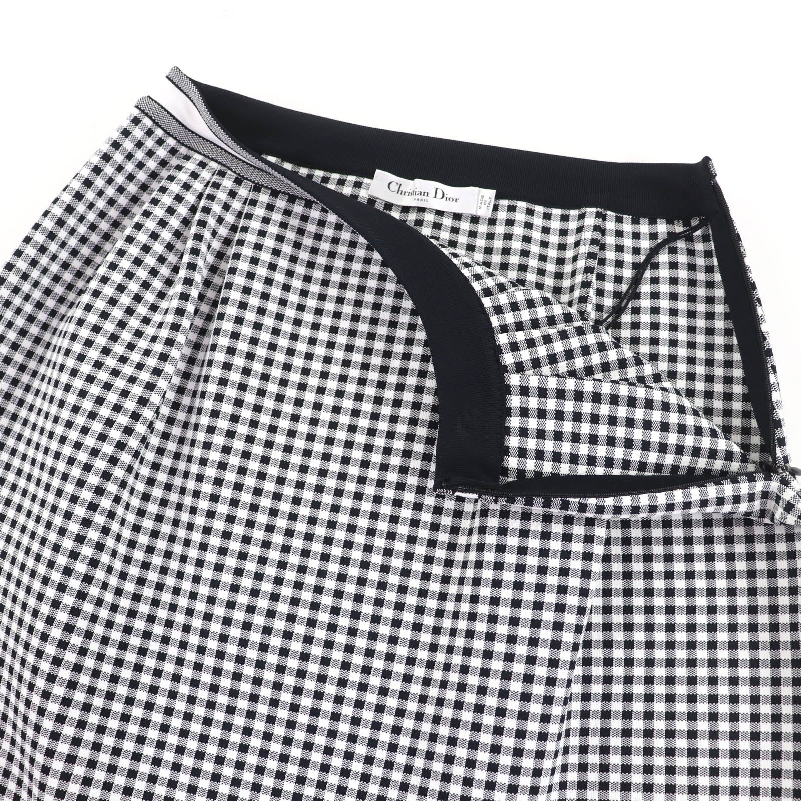 Christian Dior Checkn Dior Gingham Check Skirt