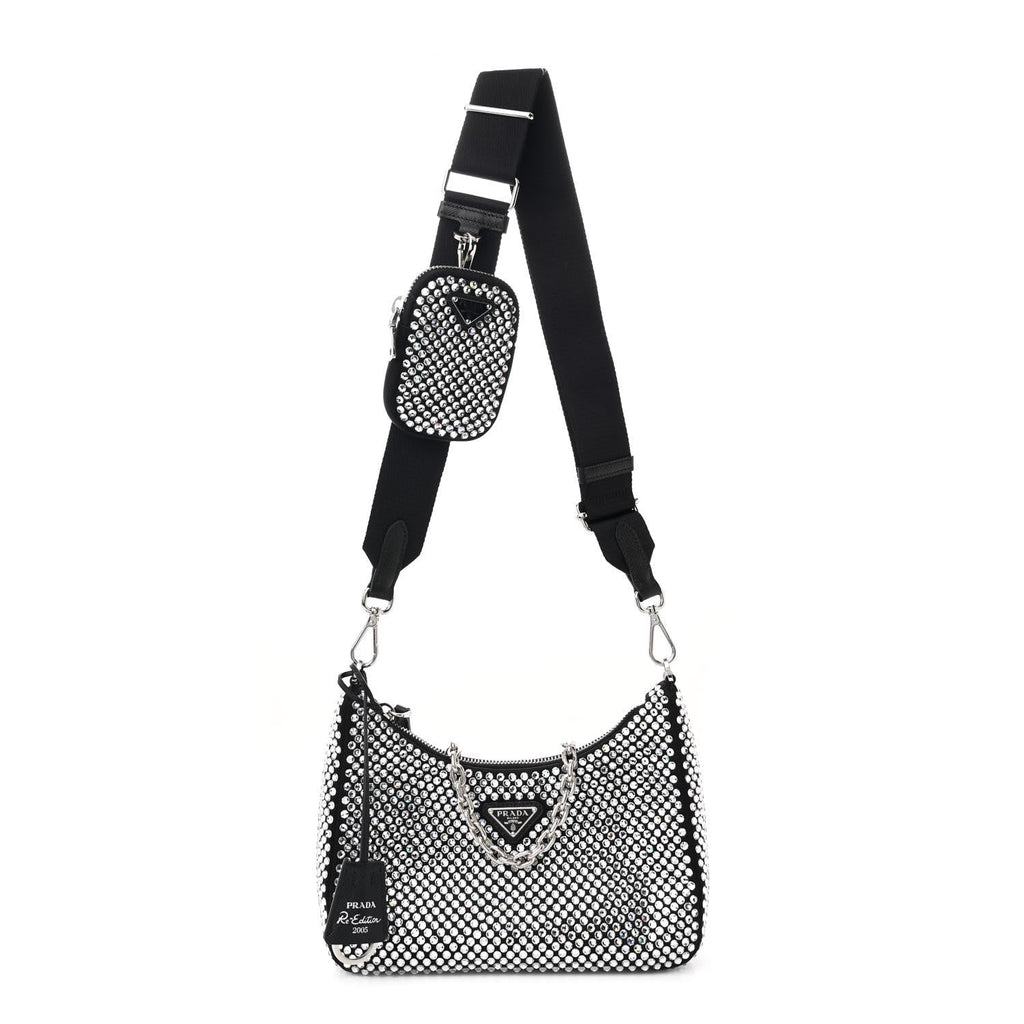 Satin Crystal Re-Edition 2005 Shoulder Bag Cristal