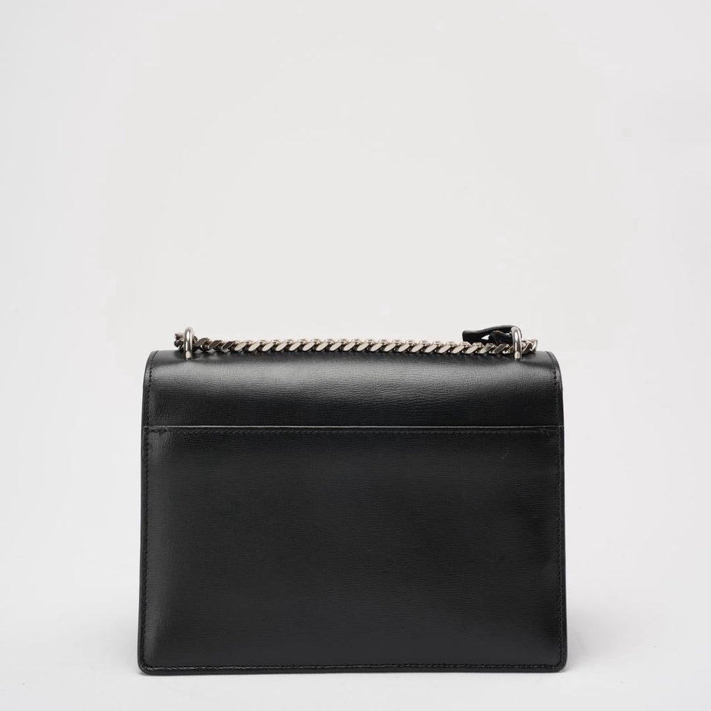 Saint Laurent Black Calfskin Medium Monogram Sunset
