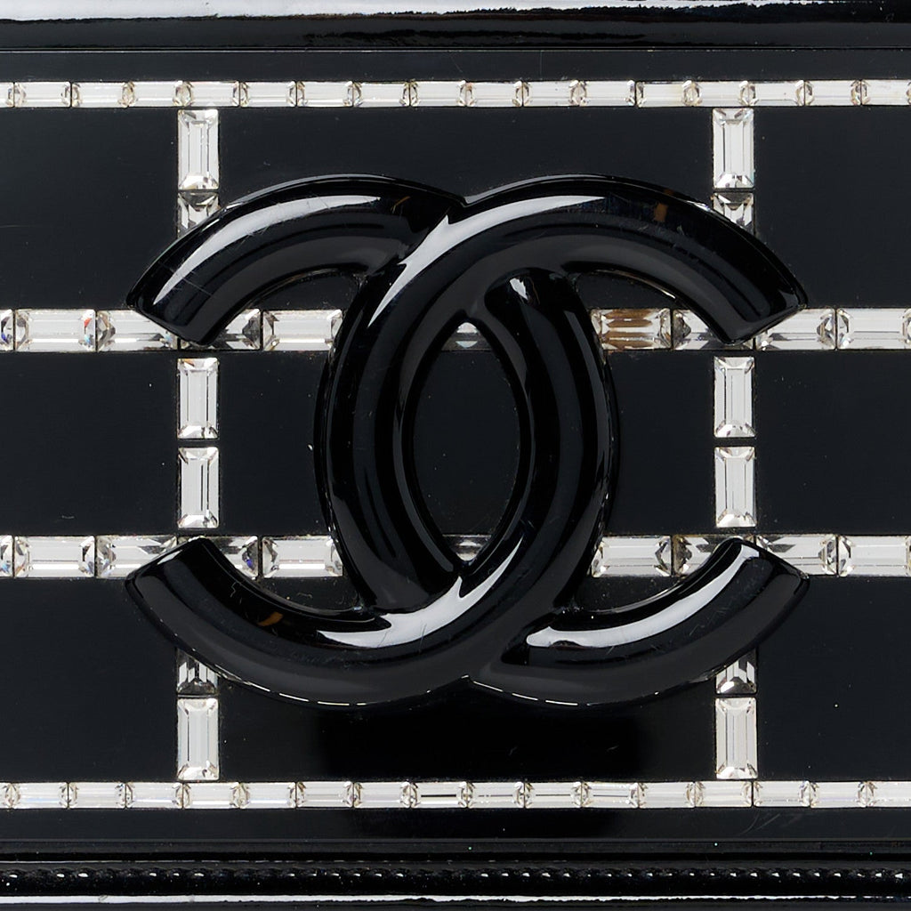 Plexiglass Patent Crystal Lego Brick Flap Black