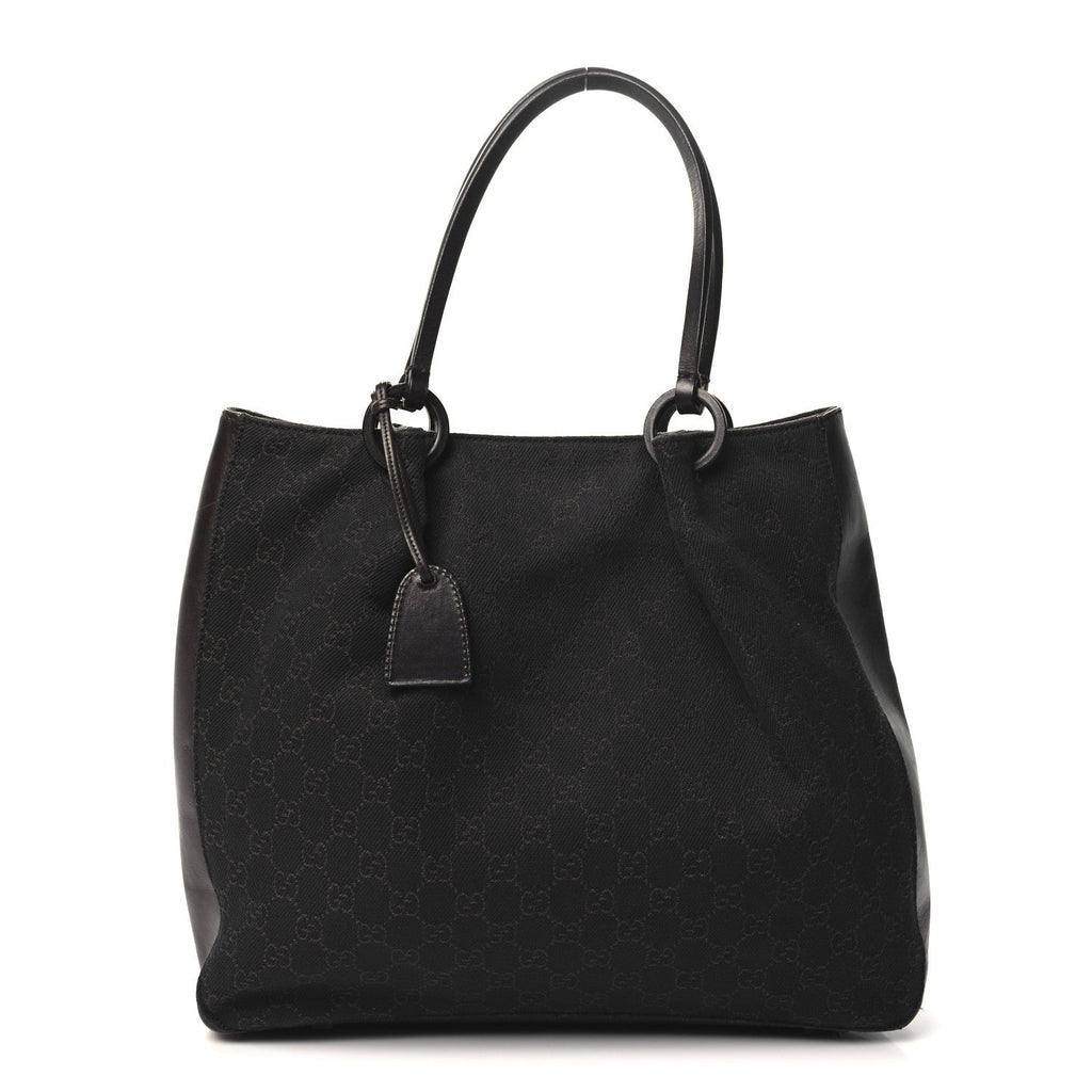 Denim Monogram Calfskin Tote Dark Brown