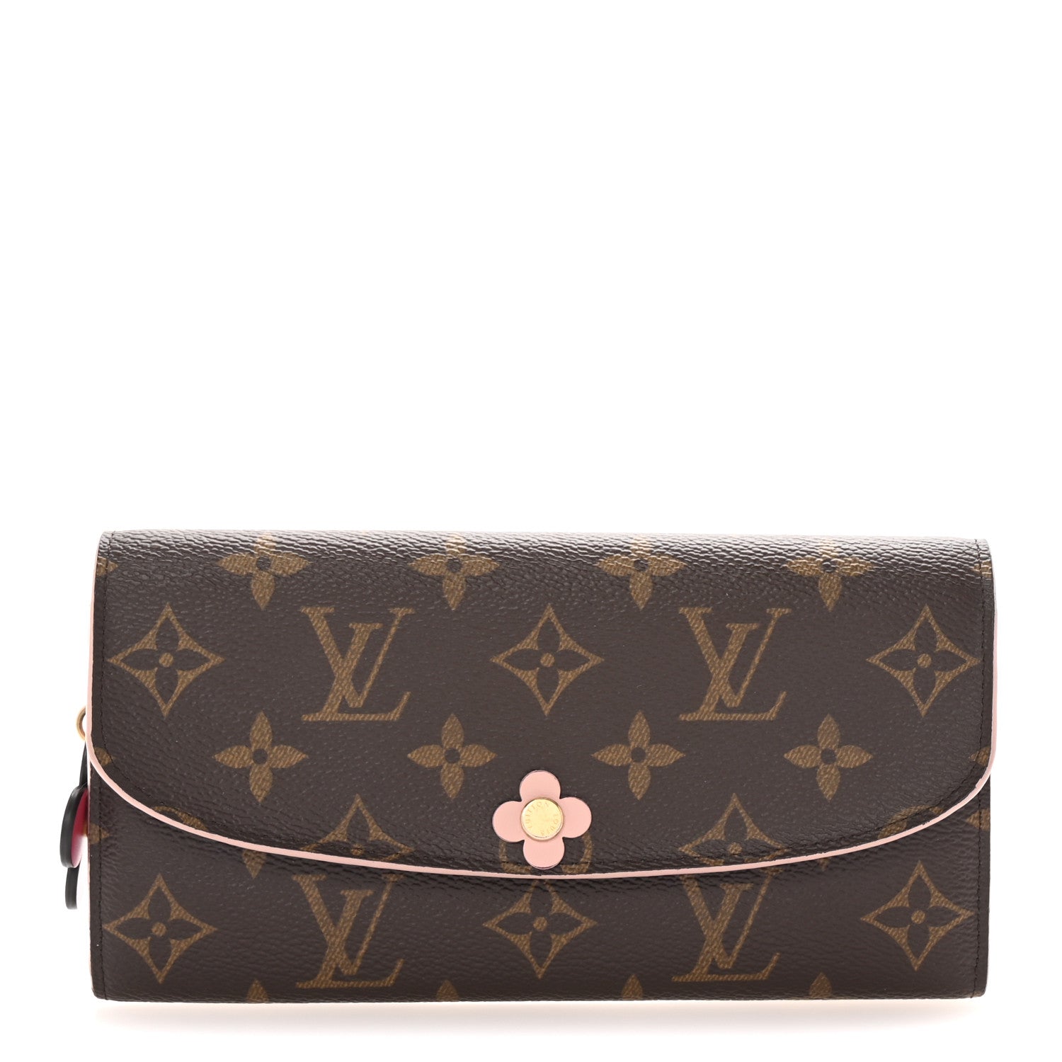 Monogram Bloom Flower Emilie Wallet Fuchsia
