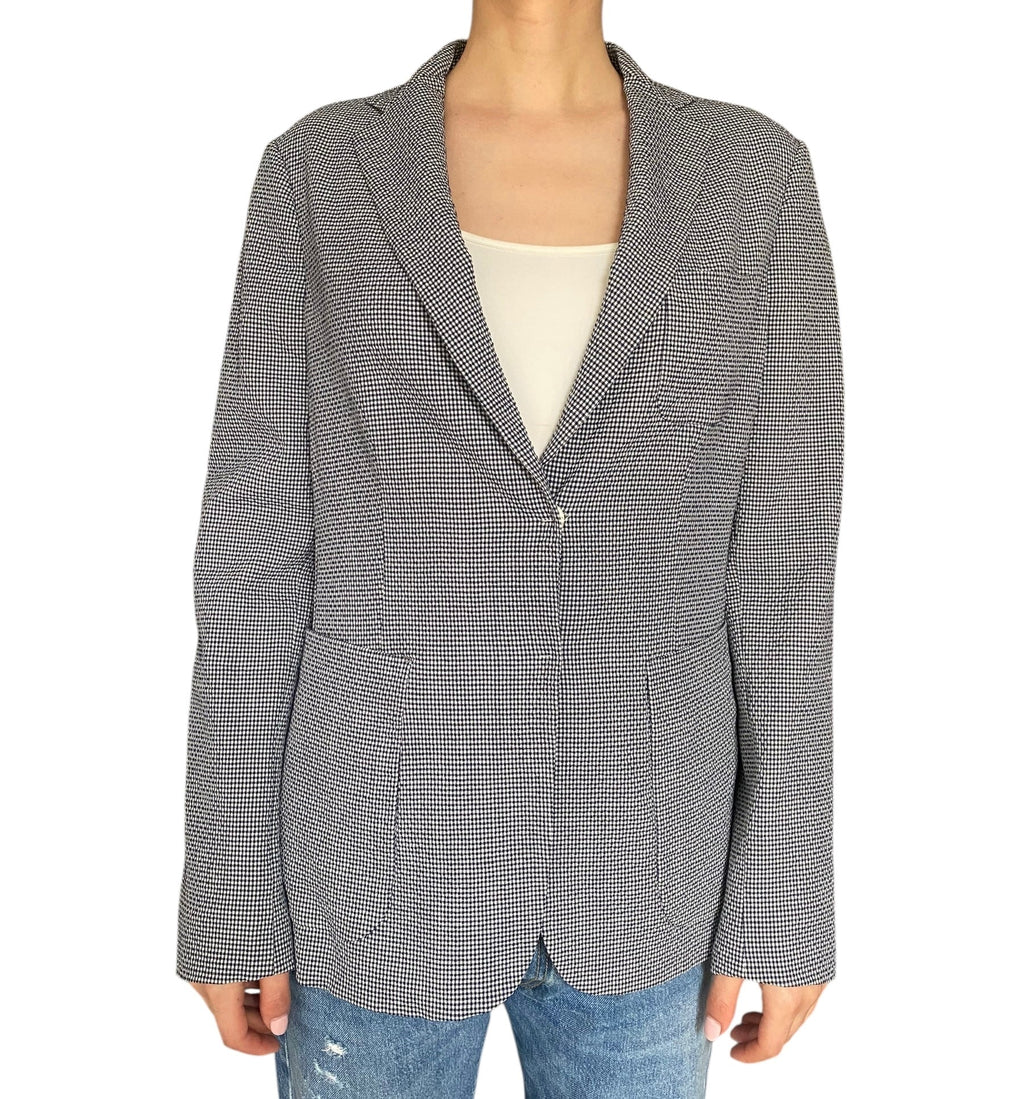 Fabiana Filippi Seersucker Check Blazer - 42 / US 6 / S