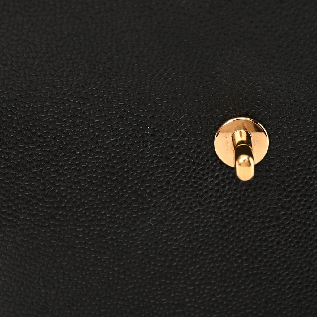 Caviar Jumbo Single Flap Black