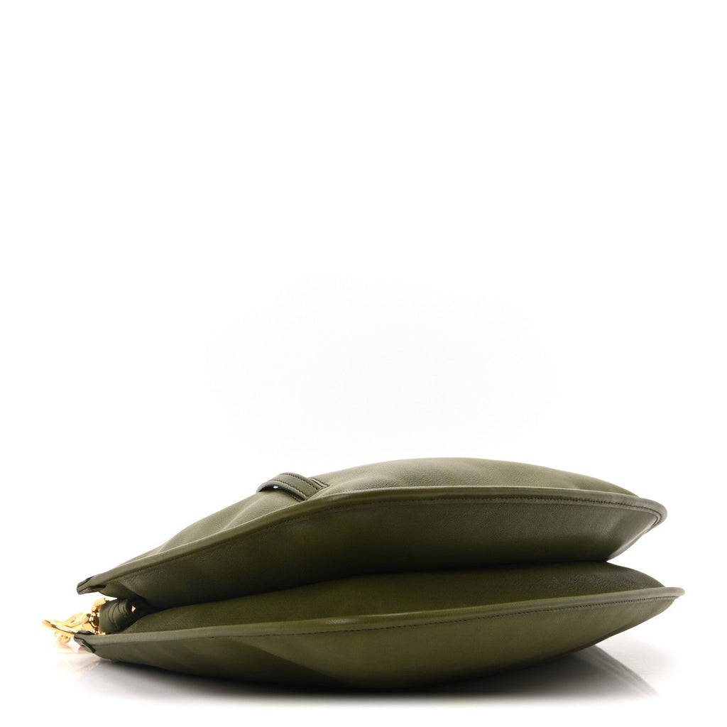 Calfskin Medium Shield Twin Bag Coal
