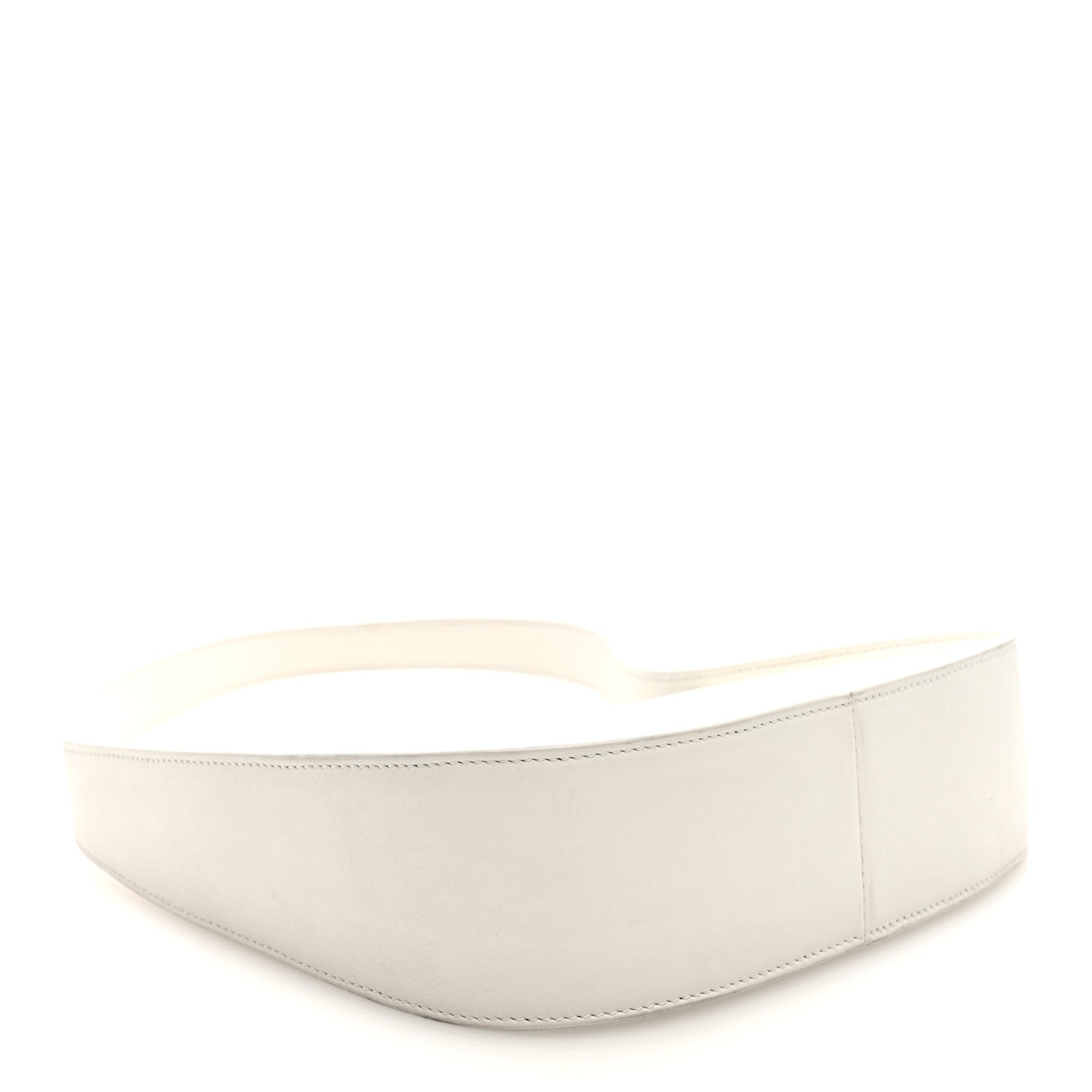 Smooth Calfskin Half Moon Shoulder Bag New Ivory