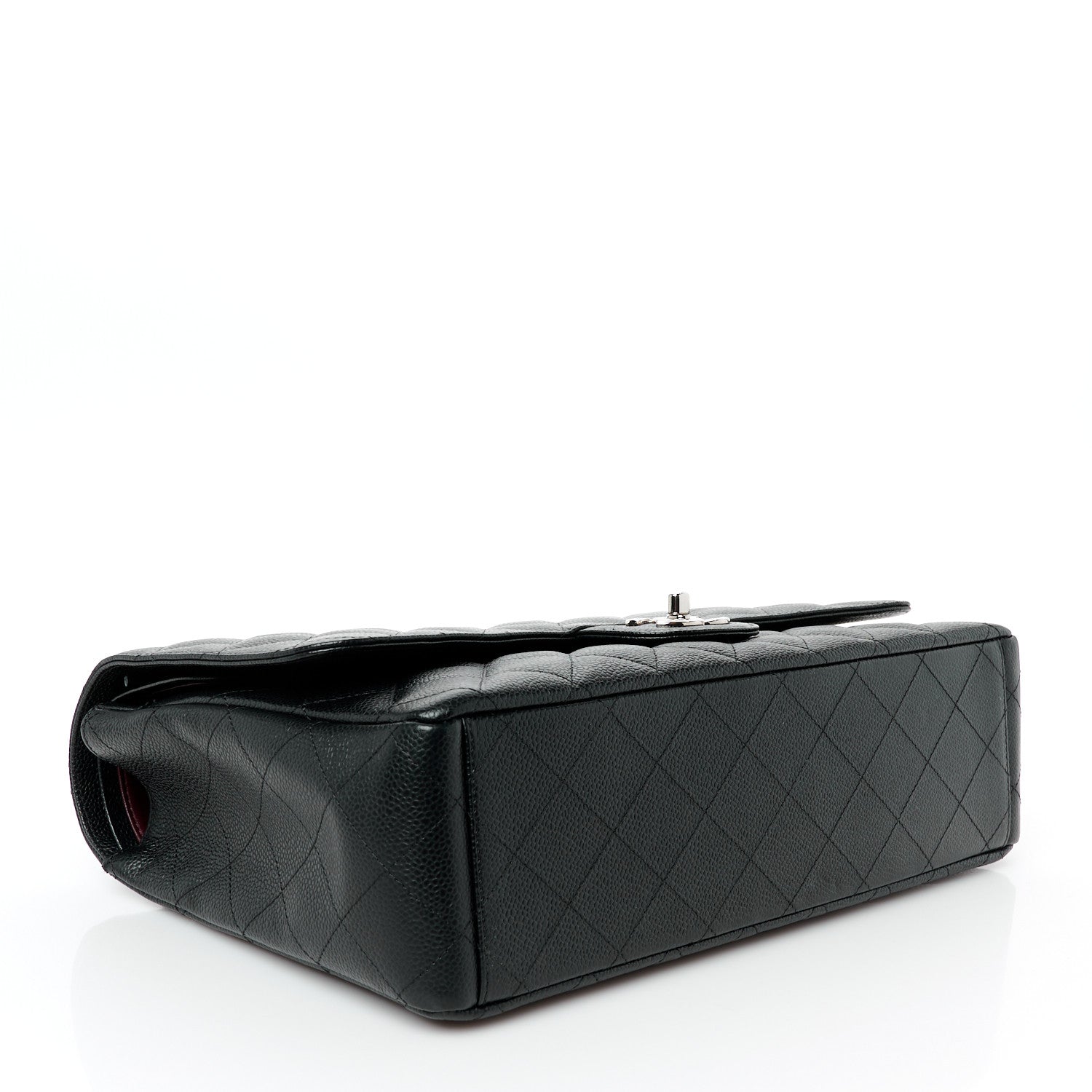 Caviar Quilted Maxi Double Flap Black