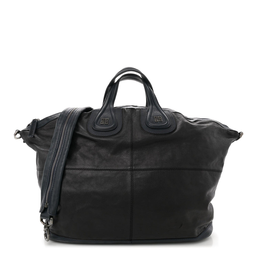 Sugar Goatskin Large Nightingale Black Navy