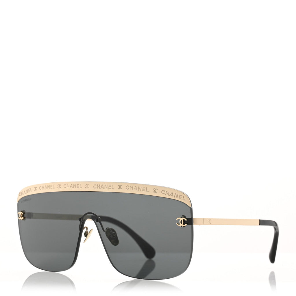 Metal Shield Sunglasses 71507 Gold