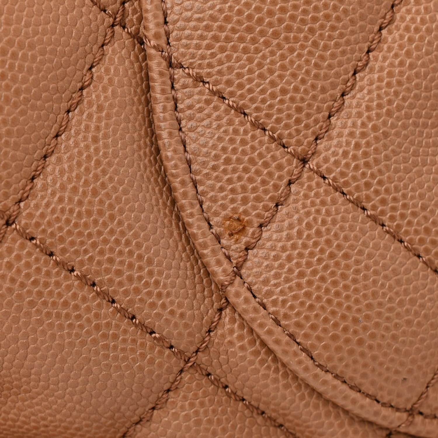 Caviar Quilted Large Coco Handle Shopping Tote Beige