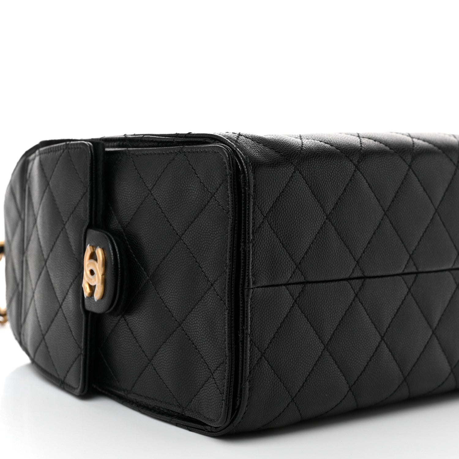 Caviar Quilted Small Chanel 25 Handbag Black