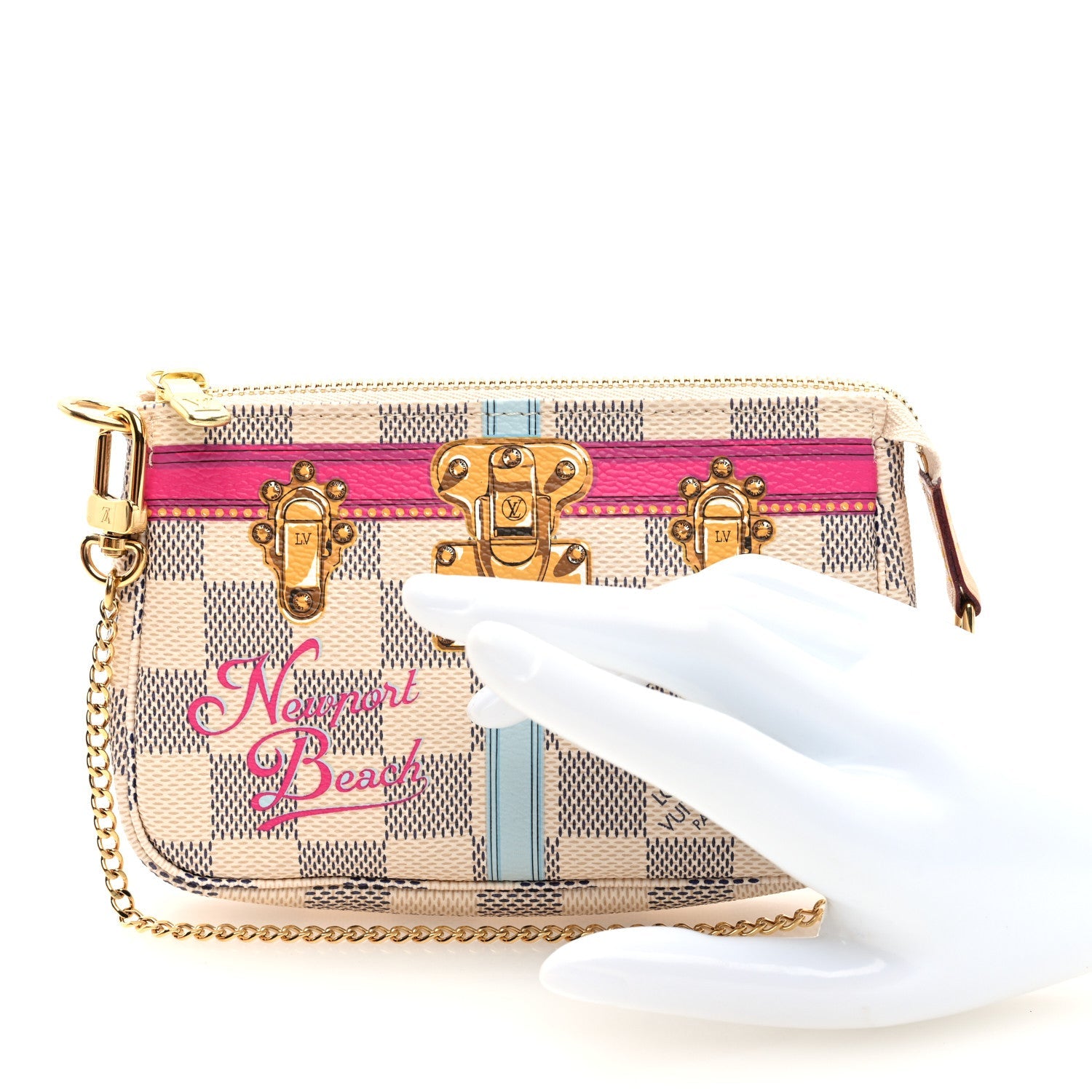 Damier Azur Summer Trunks Newport Beach Mini Pochette Accessories