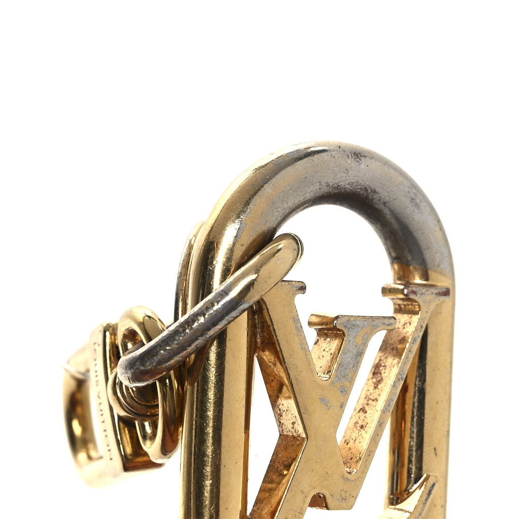 LV Link Bag Charm Key Holder Gold
