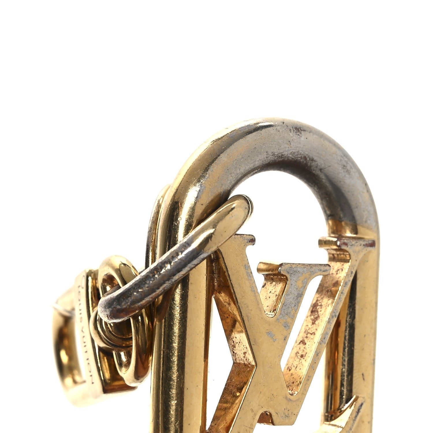 LV Link Bag Charm Key Holder Gold