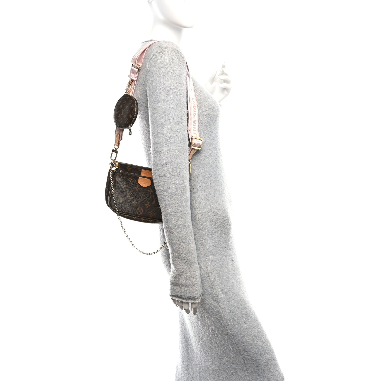 Monogram Multi Pochette Accessories Rose Clair