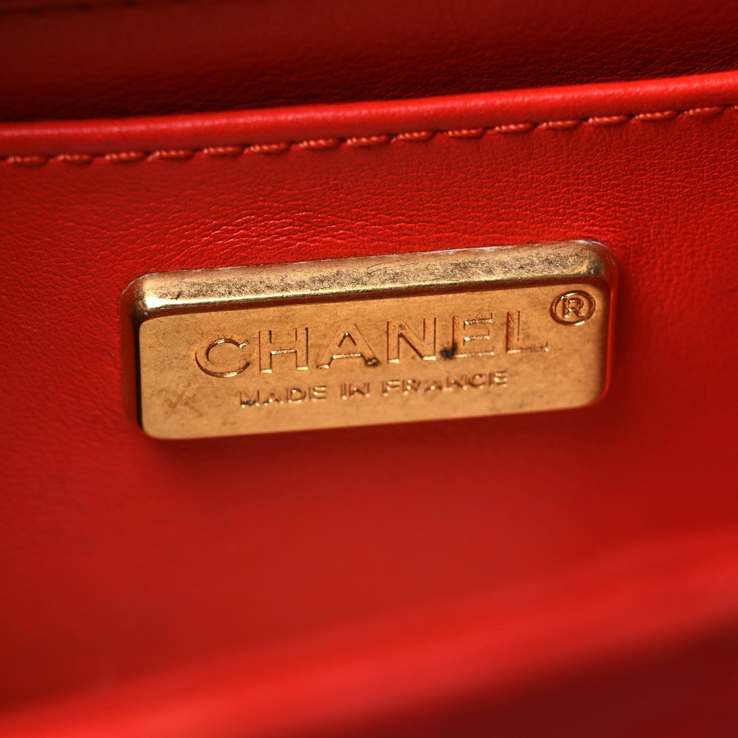 Snakeskin Mini Rectangular Flap Red