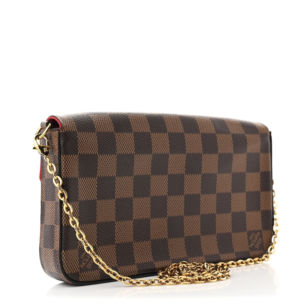 Damier Ebene Pochette Felicie Chain Wallet