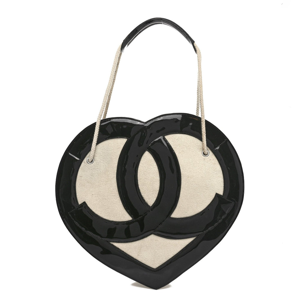 Patent Terry Ocean Drive Shoulder Bag Black White
