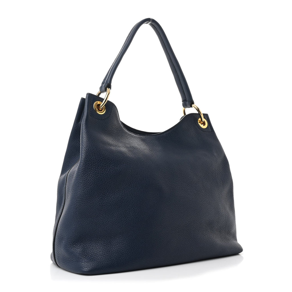 Vitello Phenix Embossed Logo Hobo Baltico