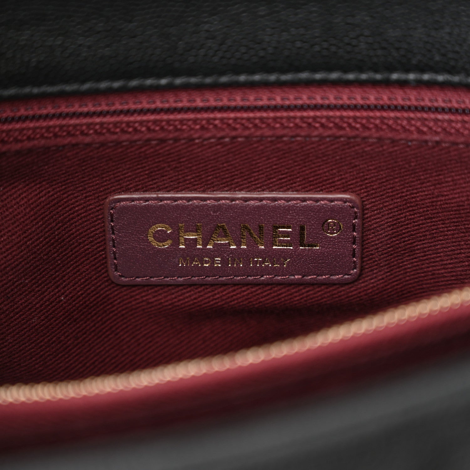 Caviar Quilted Small Coco Handle Flap Black