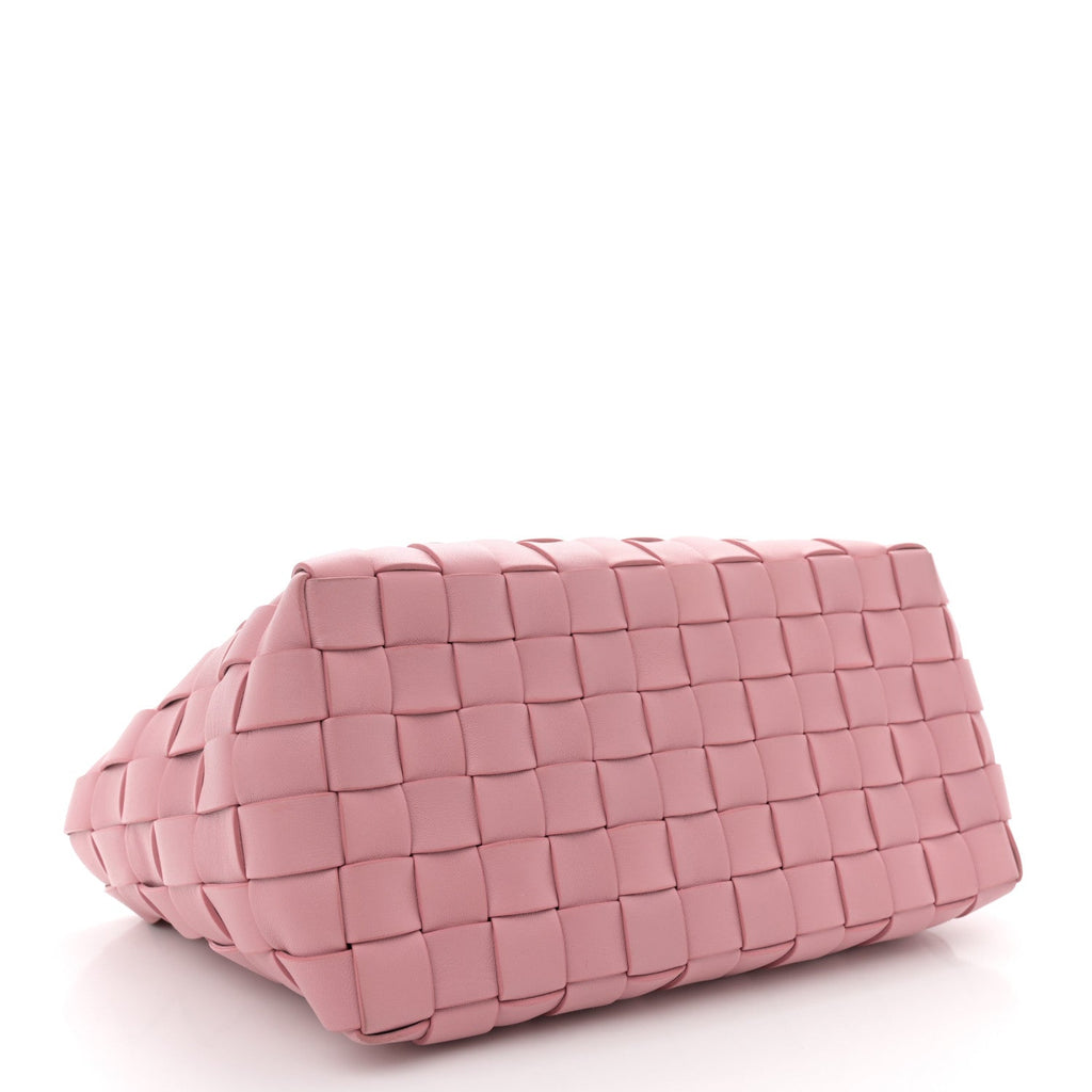 Nappa Intreccio Woven Tote Rosa