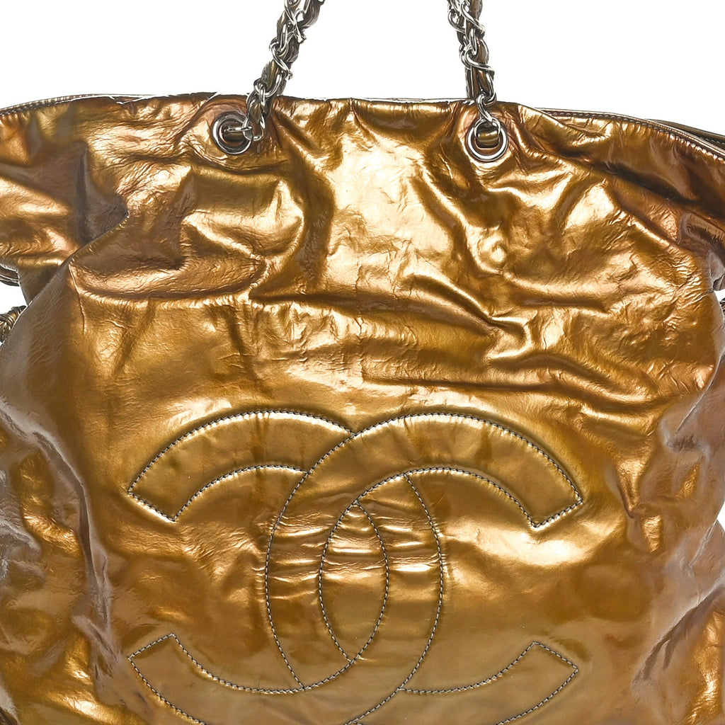 Patent Bonbons Shopper Tote Green
