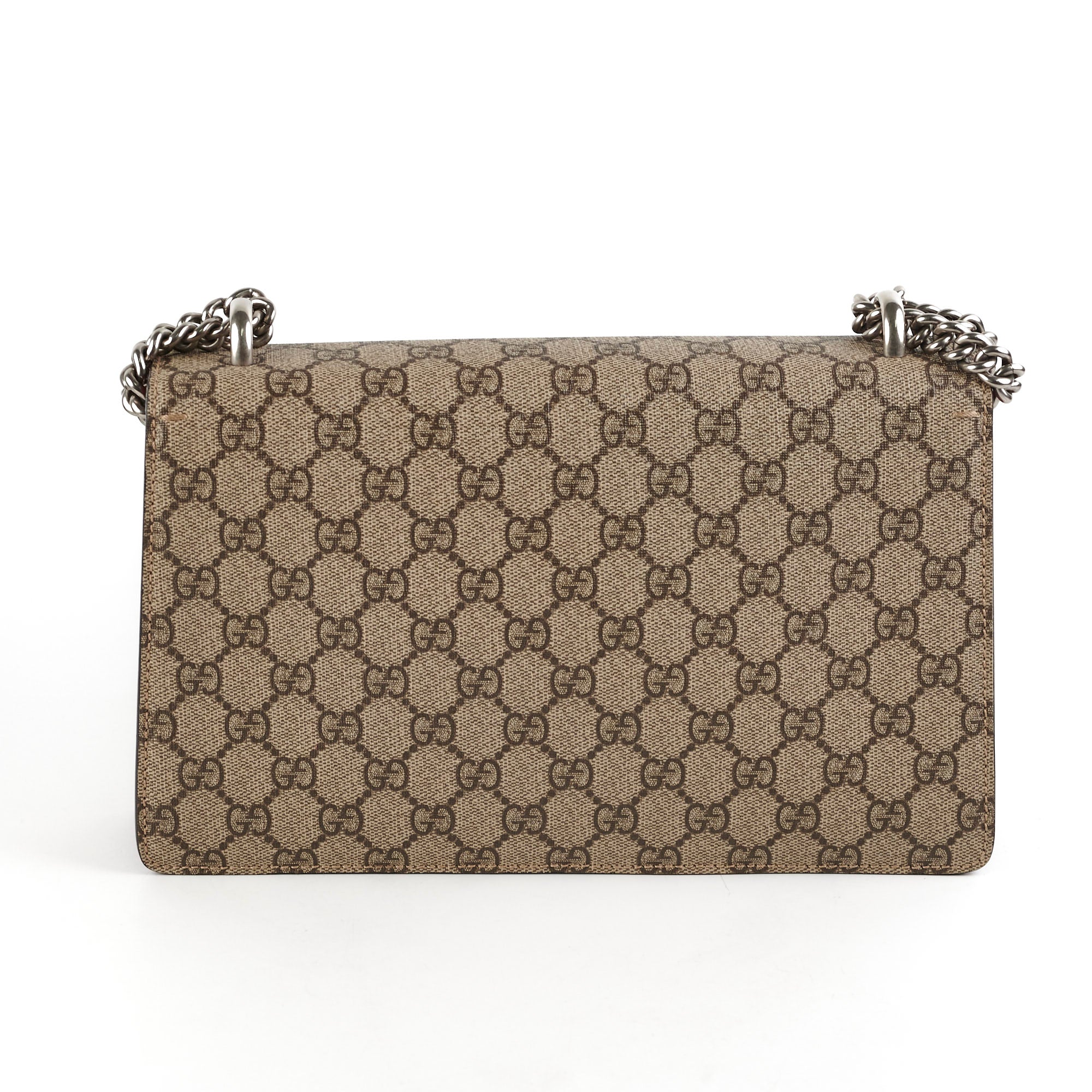 Gucci Medium Dionysus GG Supreme SHoulder Bag Red