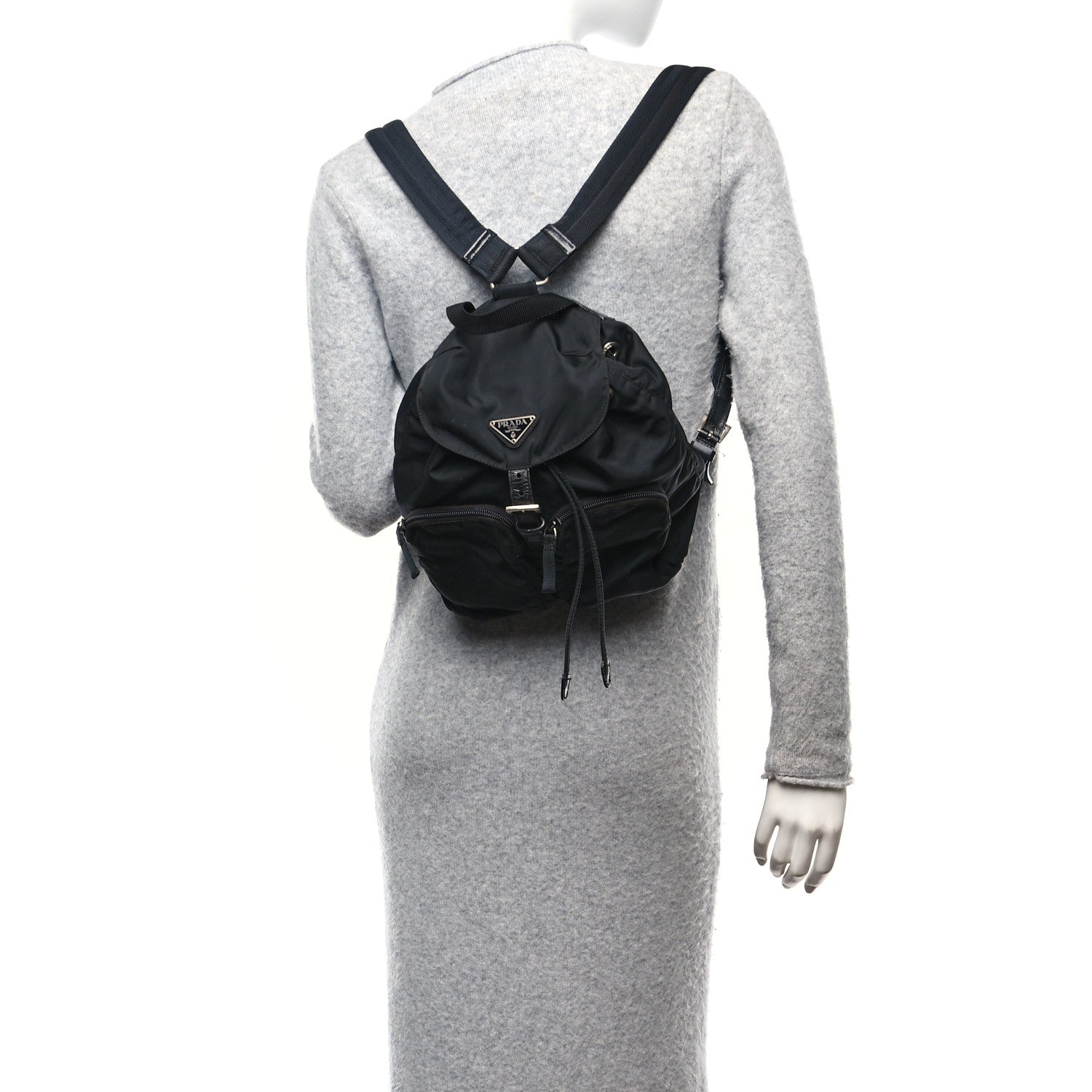 Tessuto Nylon Vela Small Backpack Black