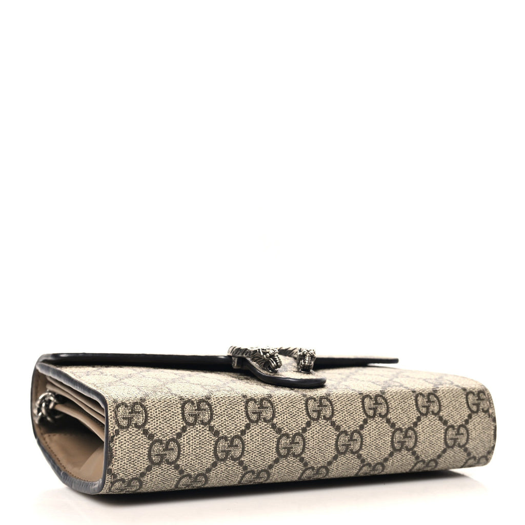 GG Supreme Monogram Mini Dionysus Chain Wallet Beige Taupe