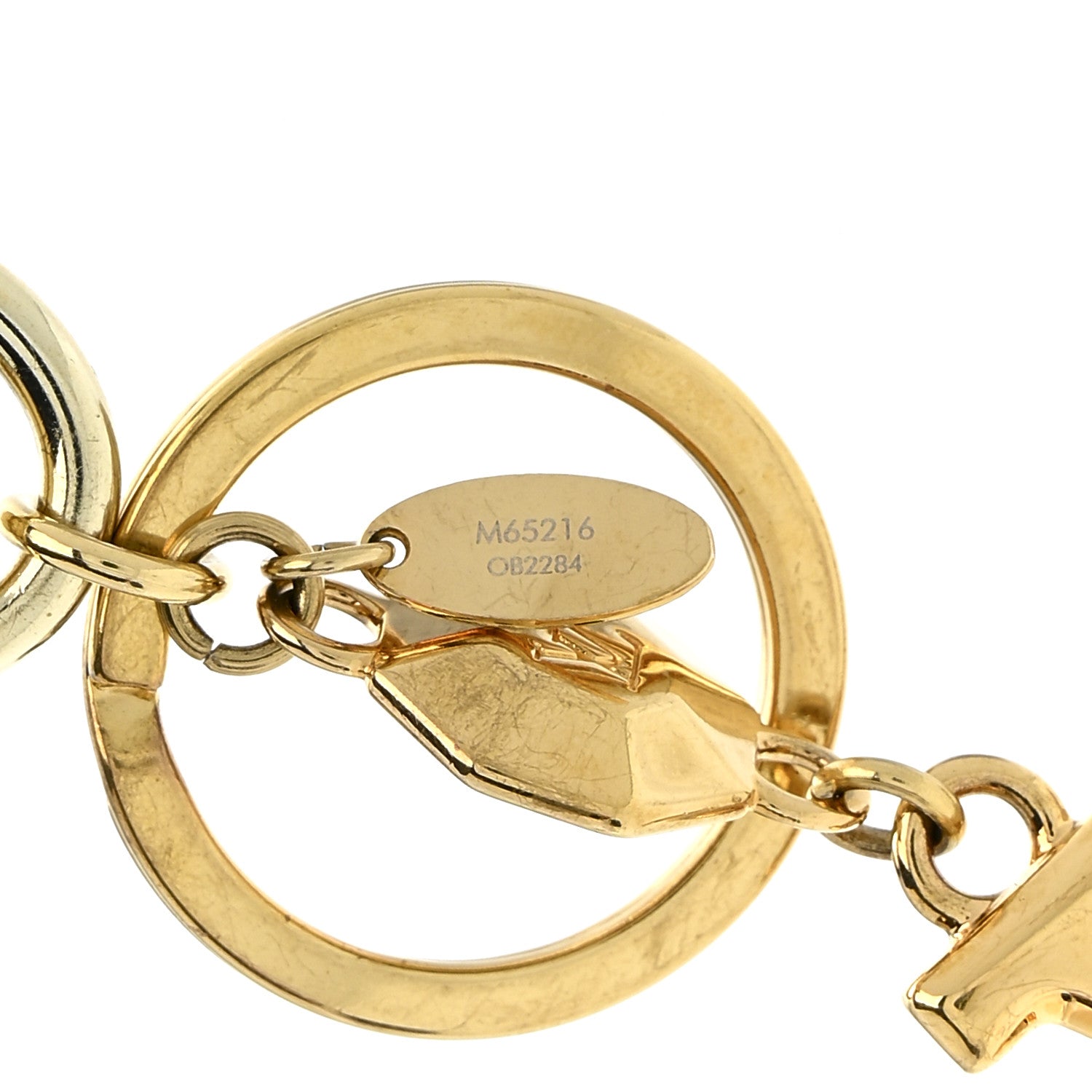 LV Facettes Bag Charm Key Holder Gold