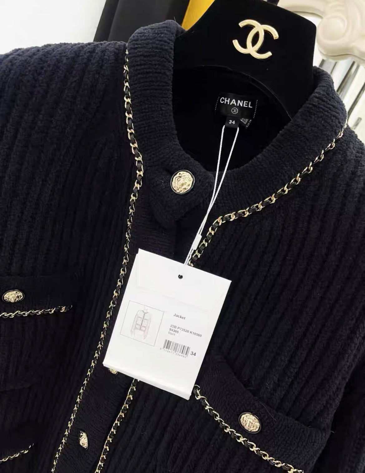 Chanel 22B Black jacket size 34