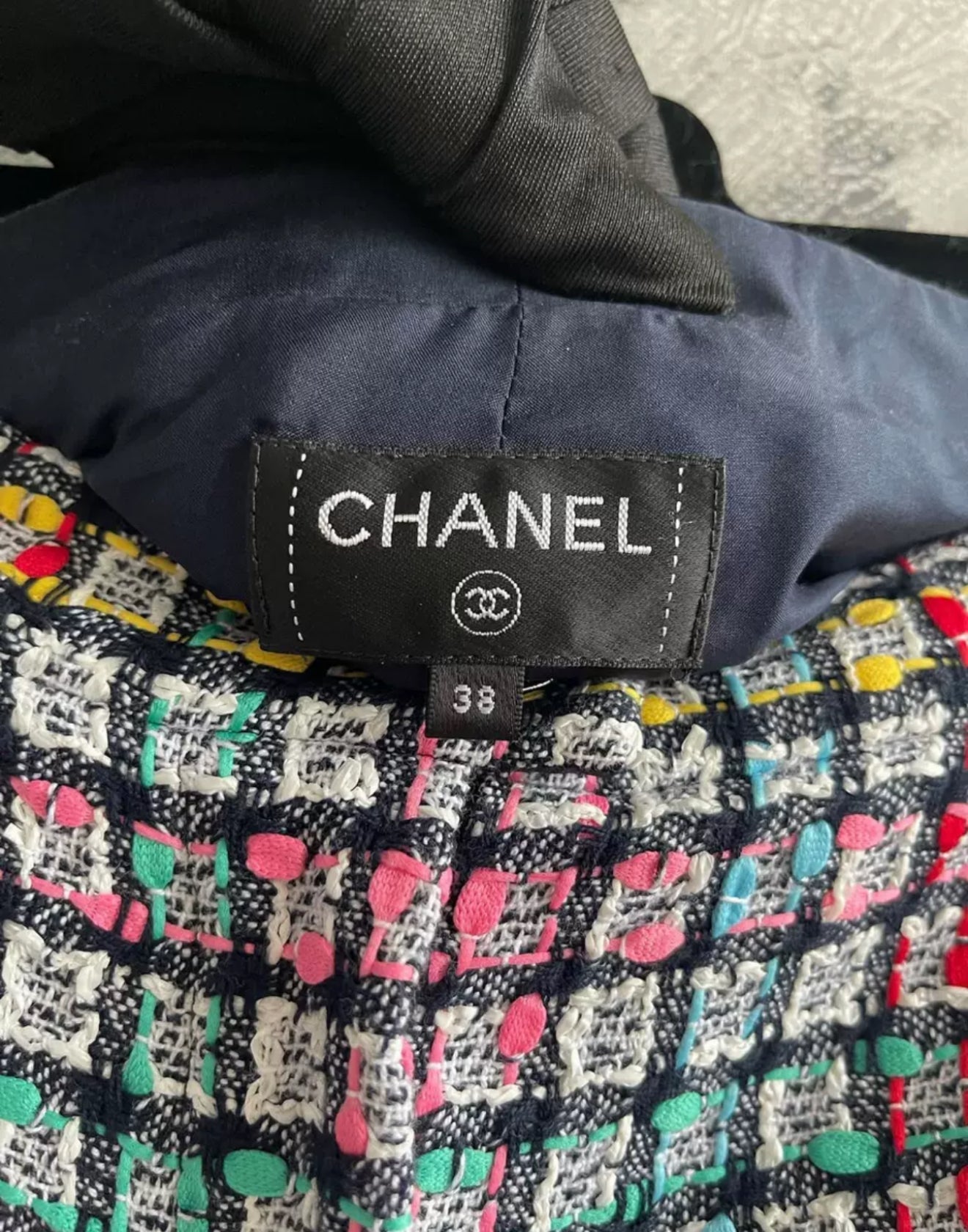 Chanel 25C Multicolor Tweed Shorts