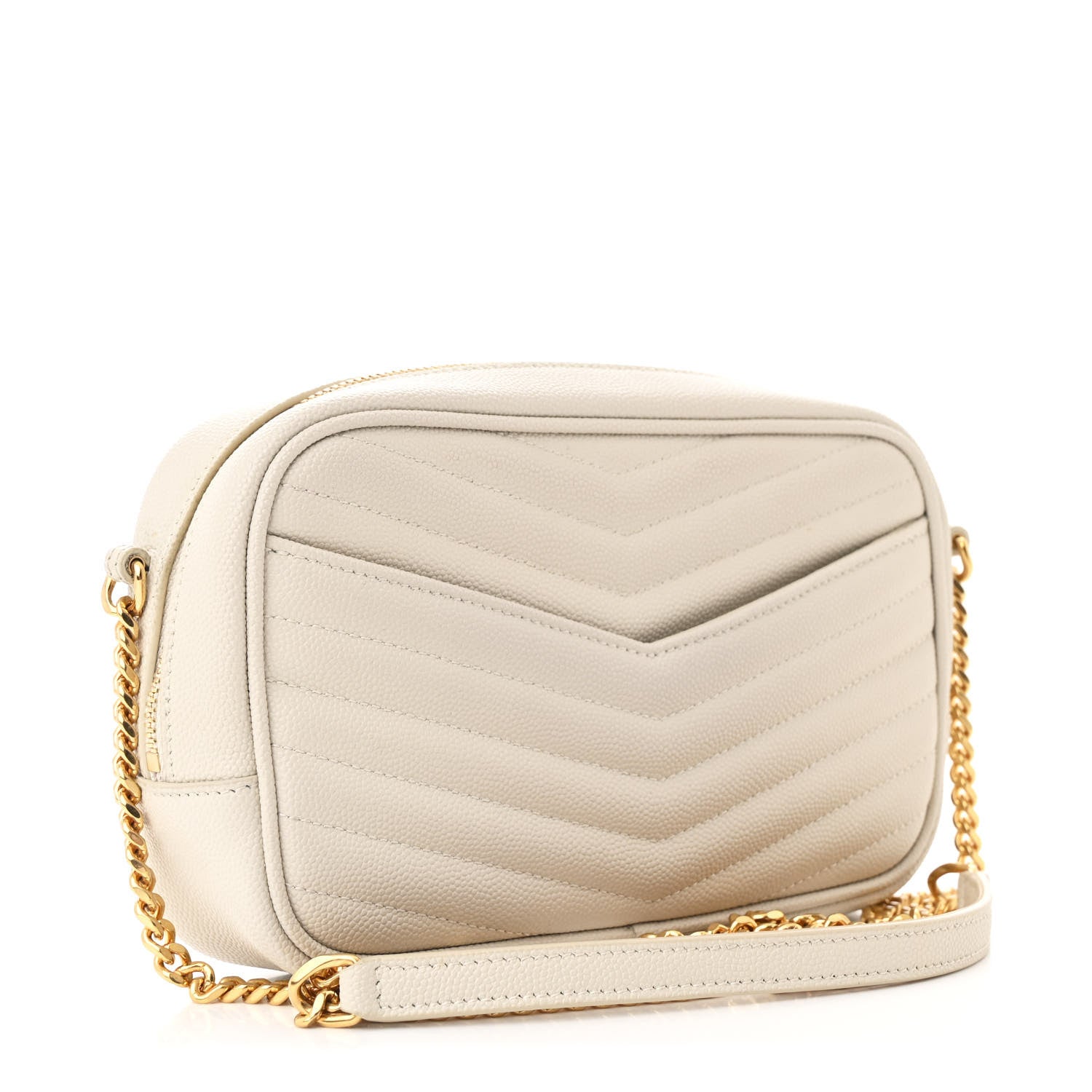 Grain De Poudre Matelasse Monogram Mini Lou Camera Bag Crema Soft
