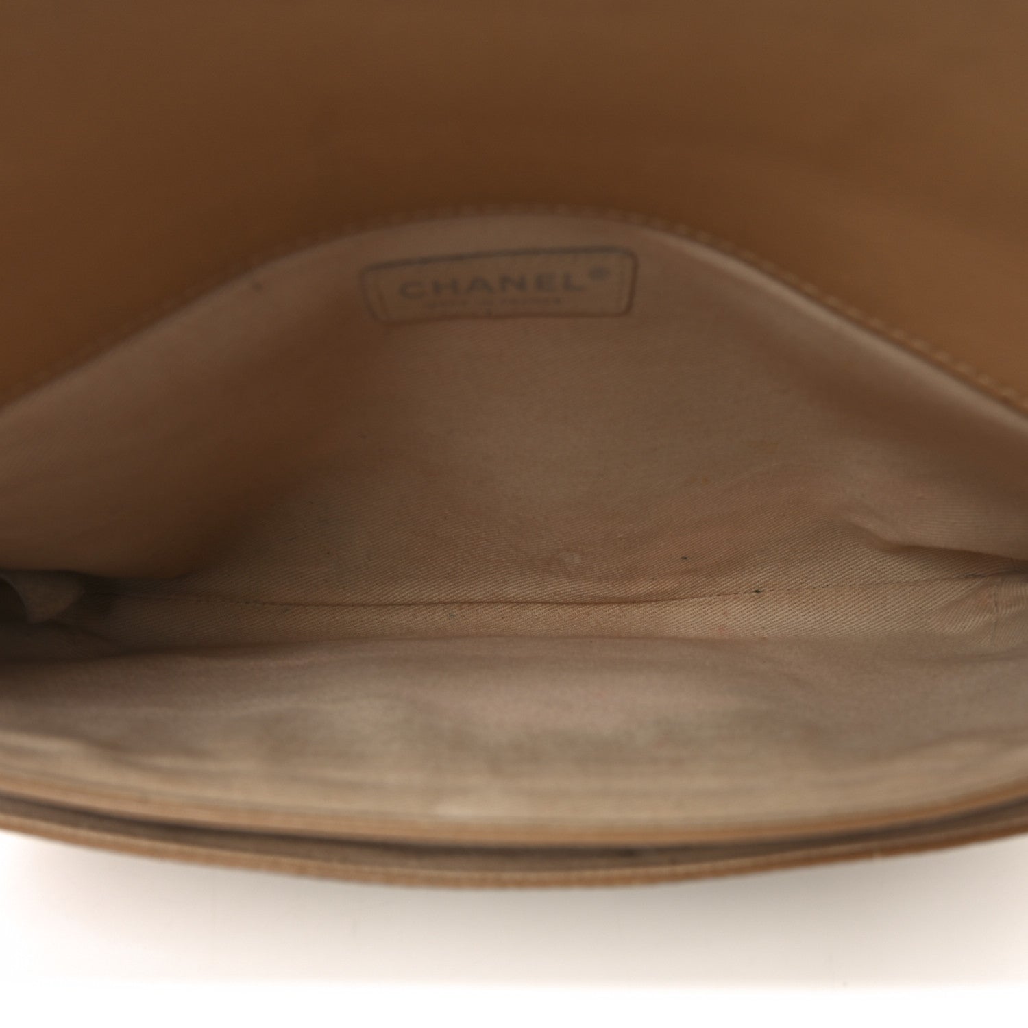 Calfskin Square Stitched Mademoiselle Shoulder Bag Tan