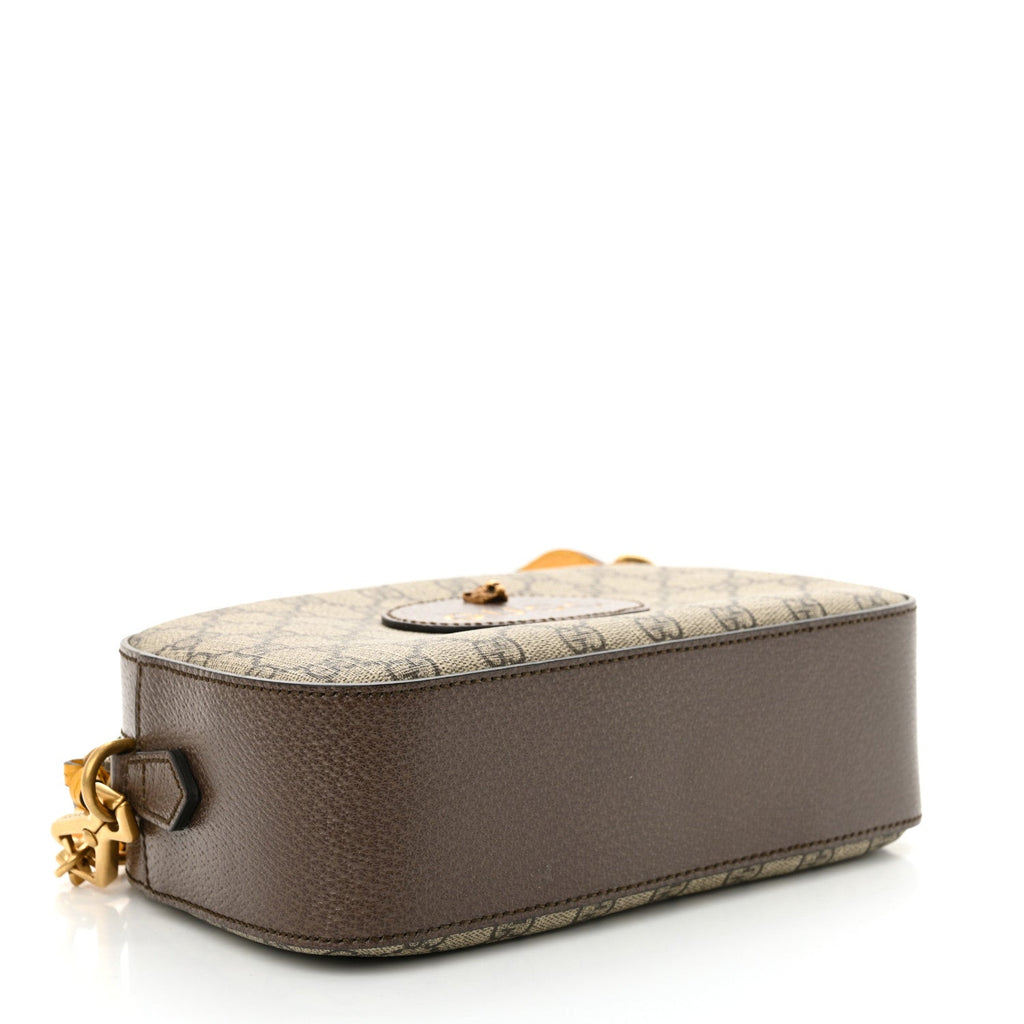 GG Supreme Monogram Web Neo Vintage Shoulder Bag Beige New Acero Crop