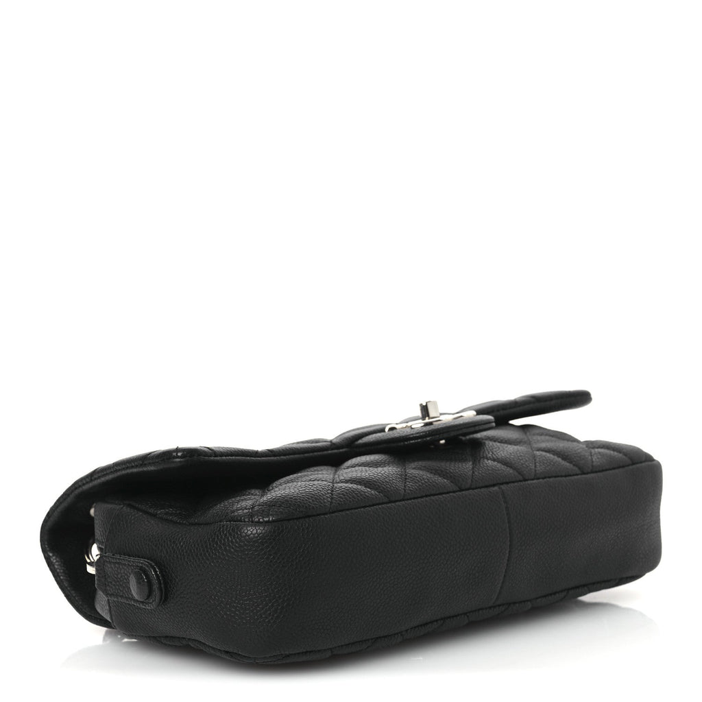 Caviar Quilted Medium Easy Flap Black