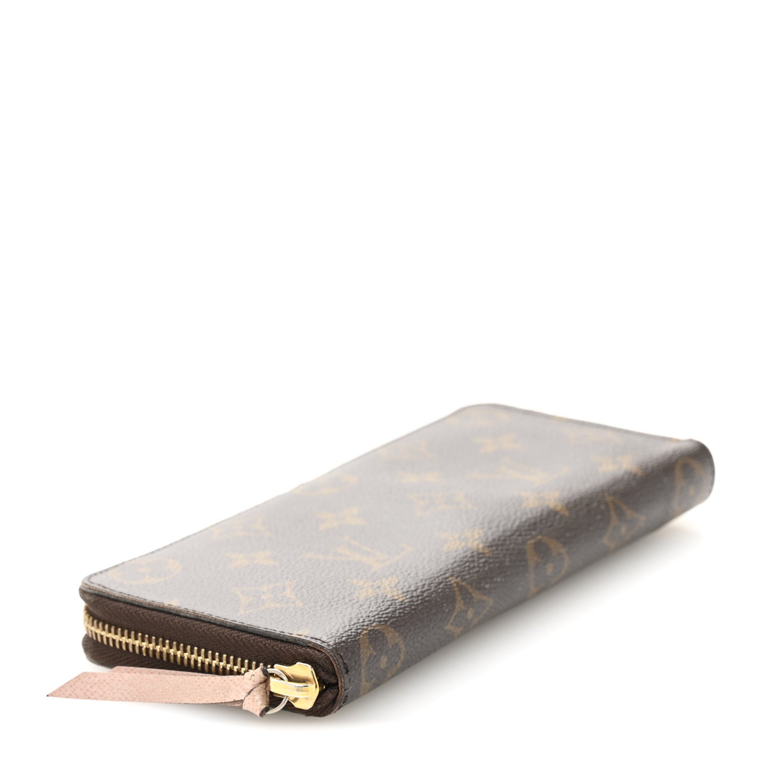 Monogram Clemence Wallet Rose Ballerine