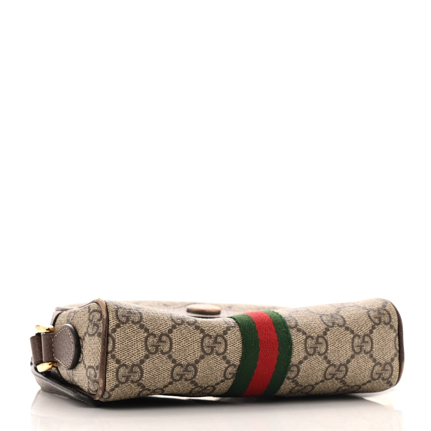 GG Supreme Monogram Web Mini Ophidia Shoulder Bag Brown