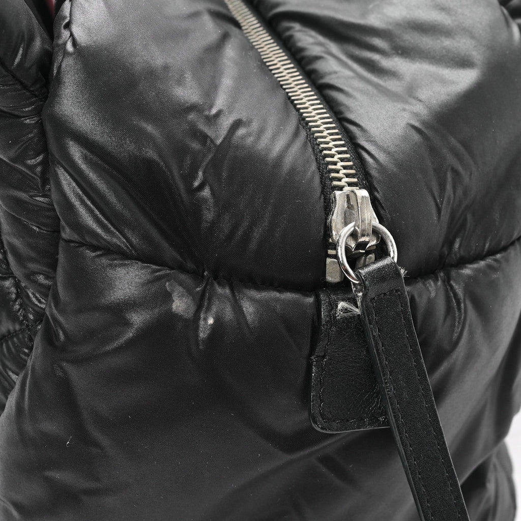 Nylon Coco Cocoon Zipped Tote Black