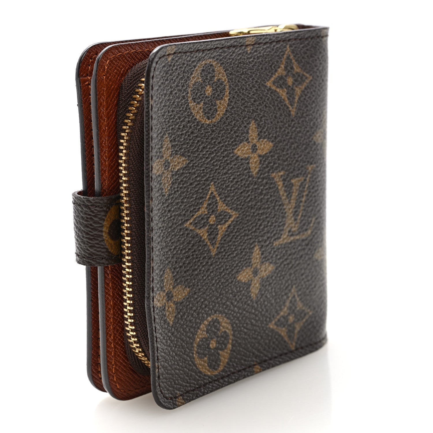 Monogram Compact Zippe Zipped Wallet