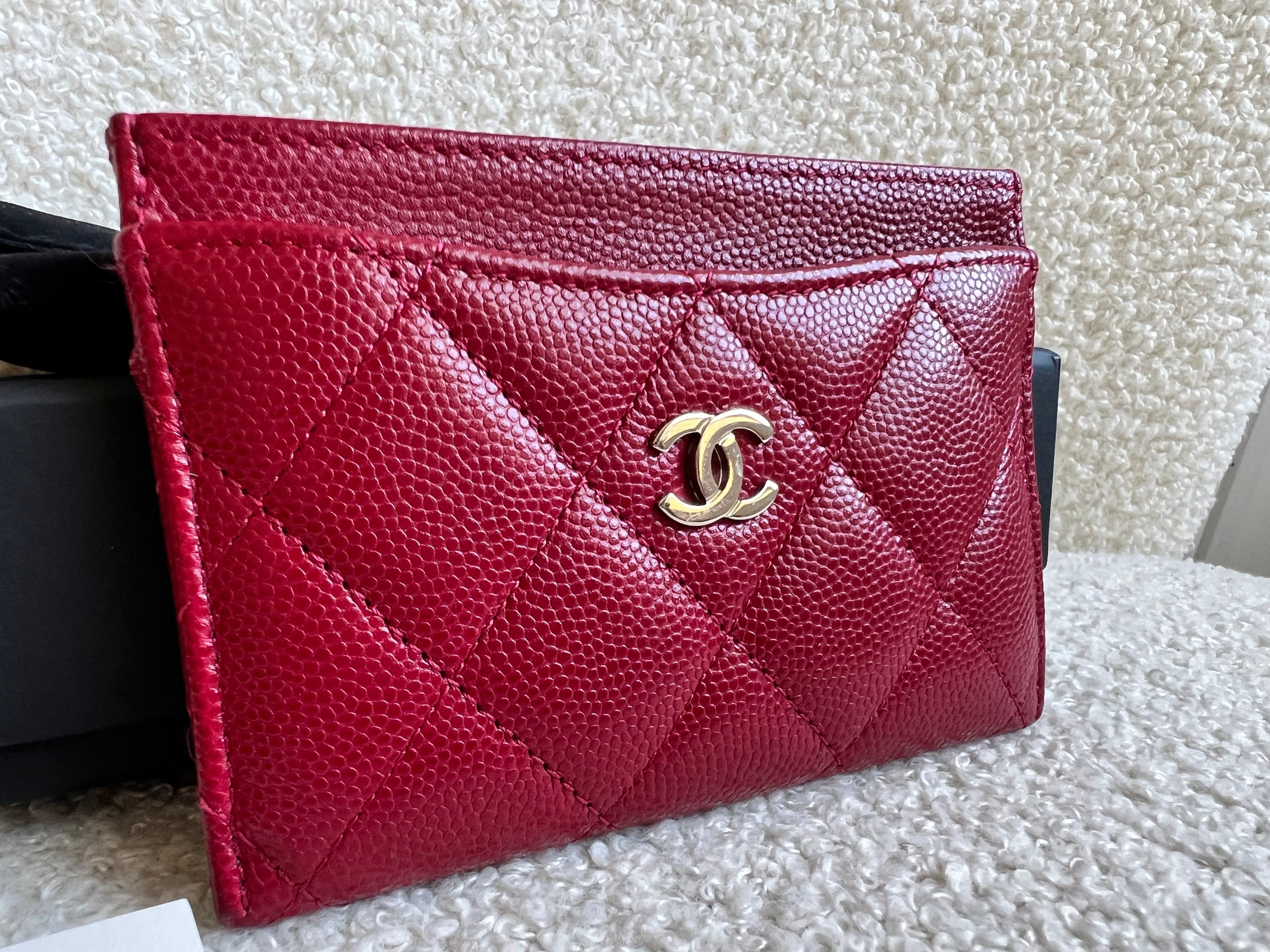 Chanel Pink Caviar  Holder with Pale Gold Hardware (RRP £420)