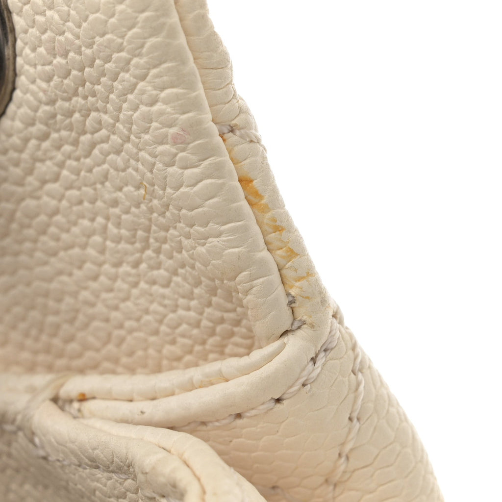Caviar Quilted Mini Simply CC Flap White