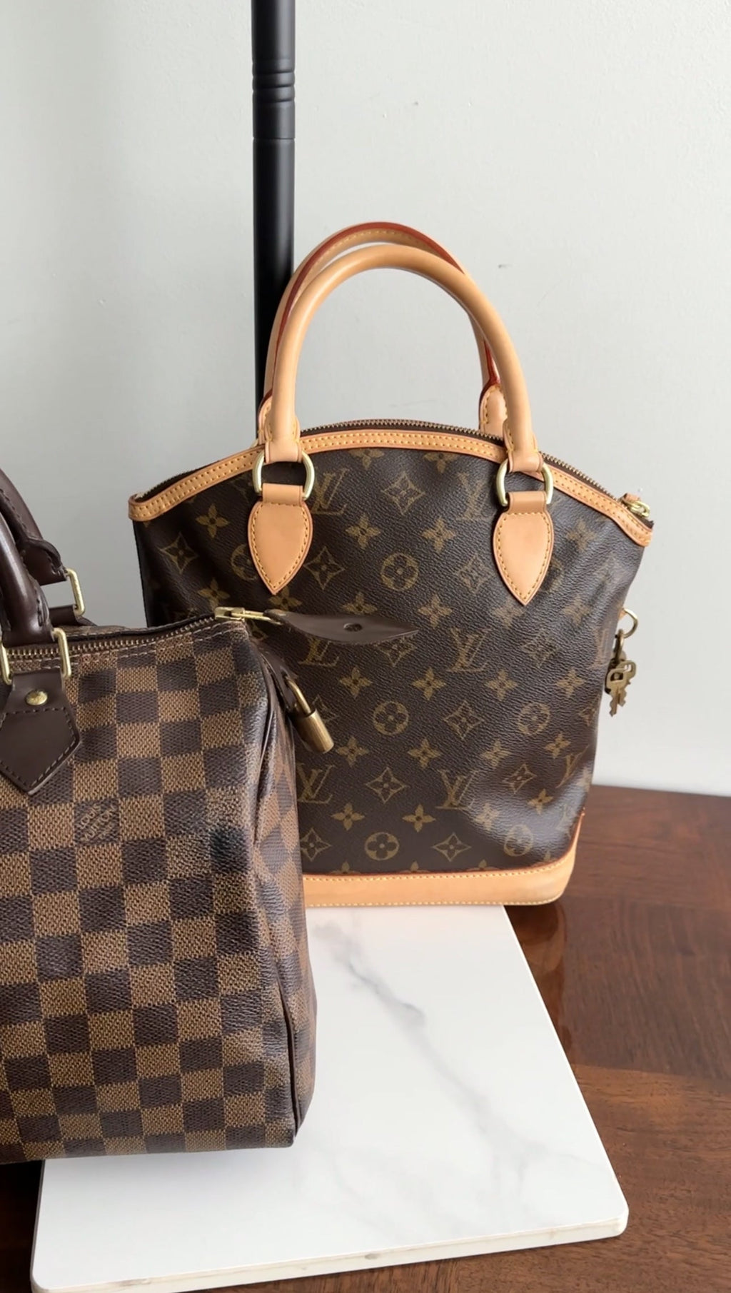 Louis Vuitton Monogram Canvas Lockit PM Vertical Bag