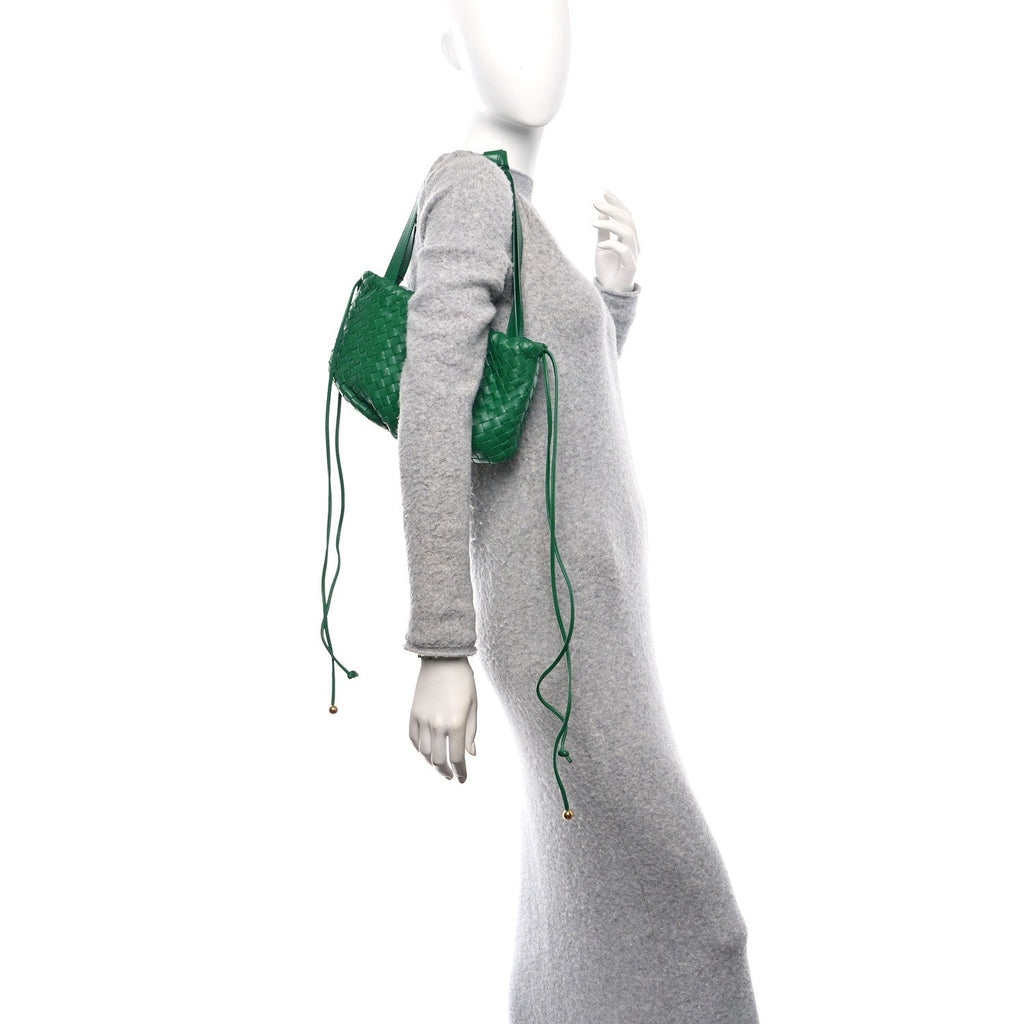 Nappa Intrecciato Small Bulb Racing Green
